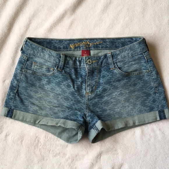 Arizona | Denim Aztec Design Jean Shorts Size 5 - Picture 1 of 7